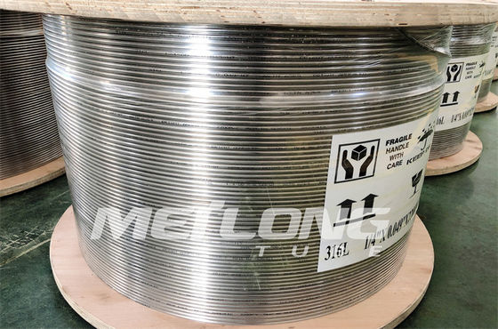 línea de control hidráulica 0.125inch tubería hidráulica de ASTM B704 SS 0,028 PSI