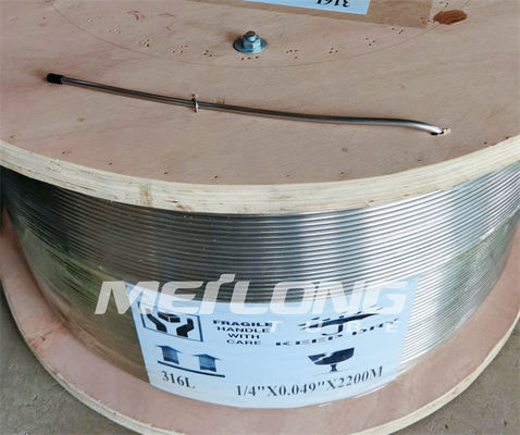 ASTM A789 recoció la línea de control hidráulica 1 tubería inoxidable de la bobina 2 para el martillo