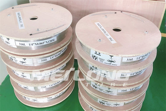 Bobina de acero inconsútil del tubo de la tubería hidráulica SS316L ASTM A269 del NACE MR0175/de ISO15156 SS