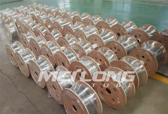 3 / 8&quot; OD X 0,049&quot; acero inoxidable del duplex 2205 en espiral de la tubería del capilar del PESO para el gas Wells