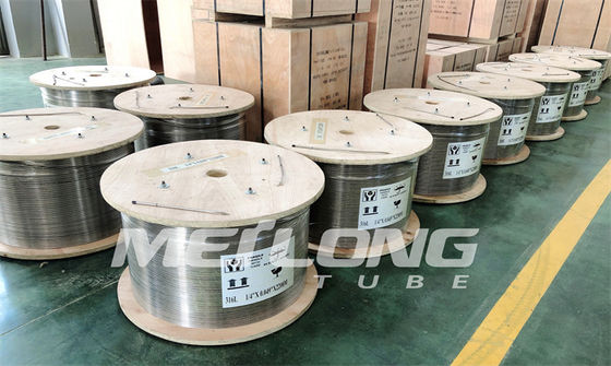 3 / 8&quot; Od X 0,065&quot; línea geotérmica de la inyección del martillo de la tubería del peso arrolló el metal
