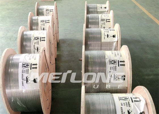 Línea estupenda tubería en espiral de acero inoxidable de alta resistencia de la inyección de la sustancia química del duplex 2507