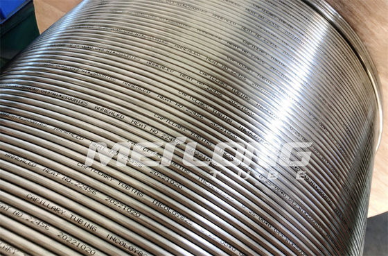 Línea de control de ASTM B423 línea de control hidráulica de Incoloy 825 de la tubería para el gas Wells