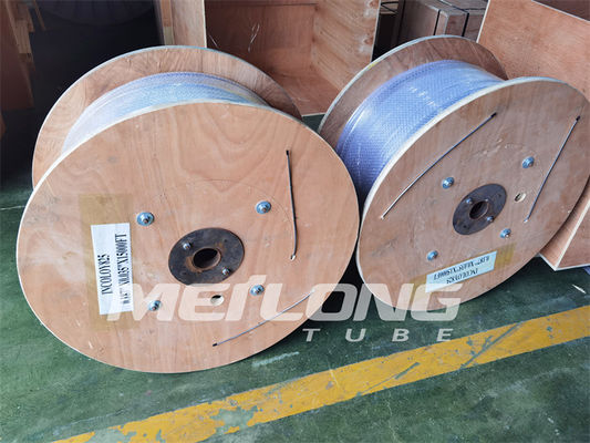 S31603 Línea de control hidráulica de acero inoxidable de superficie brillante estampada redonda