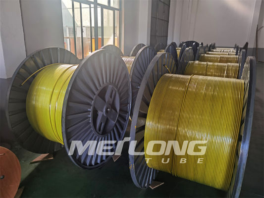 Los tubos capilares finos brillantes limpios 316L de acero inoxidable encapsularon 1 bobina de acero inoxidable 2