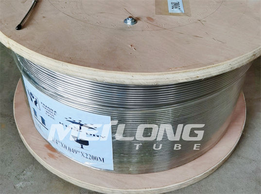 ASTM A789 recoció la línea de control hidráulica 1 tubería inoxidable de la bobina 2 para el martillo